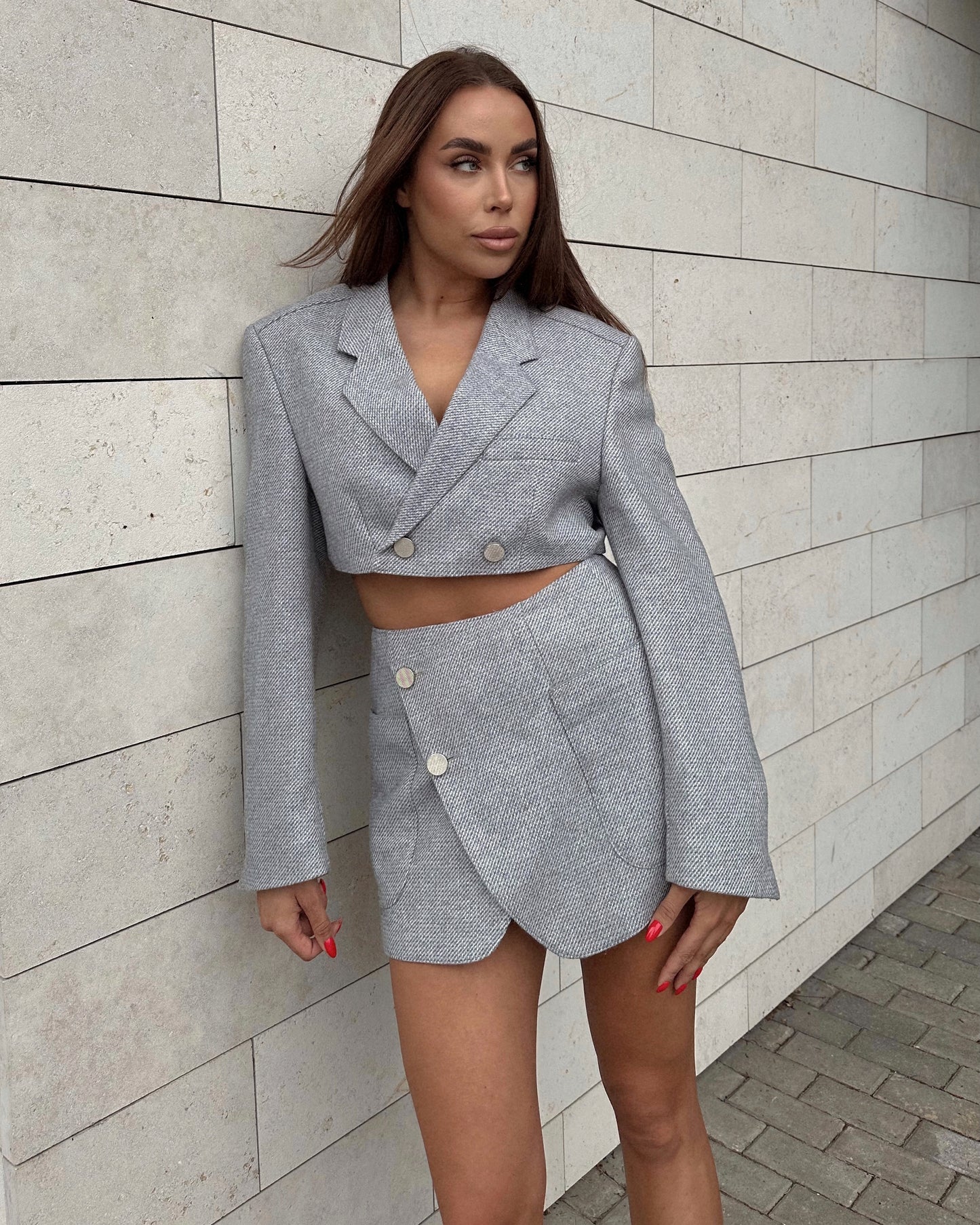 LIGHT BLUE WOOL SET - S