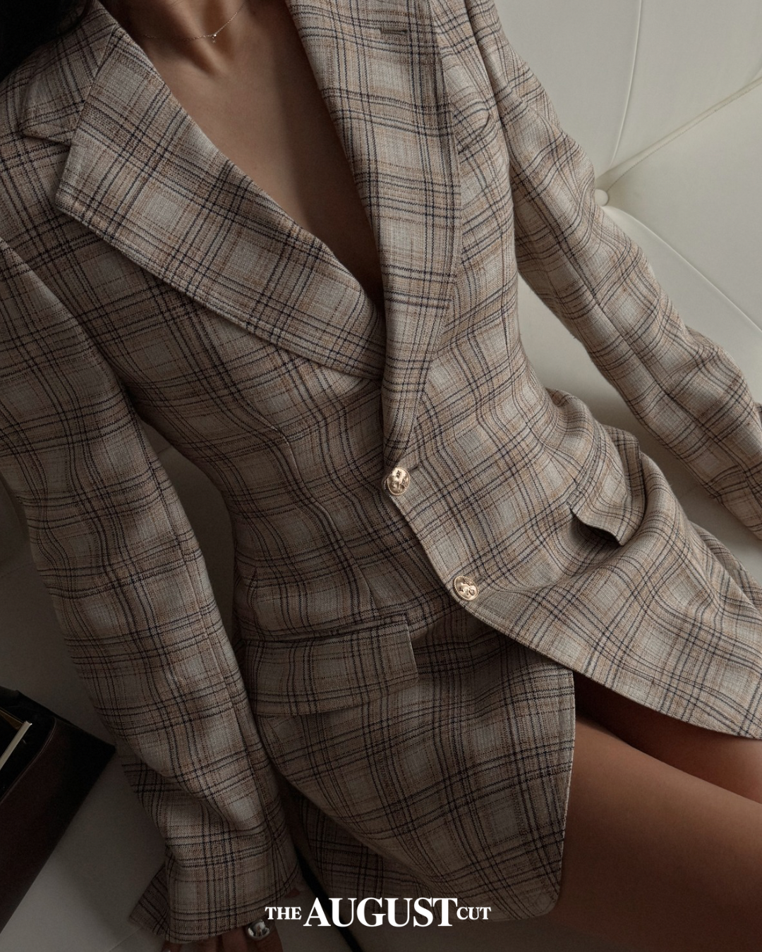 PASTEL CHECKERED DRESS - S/M