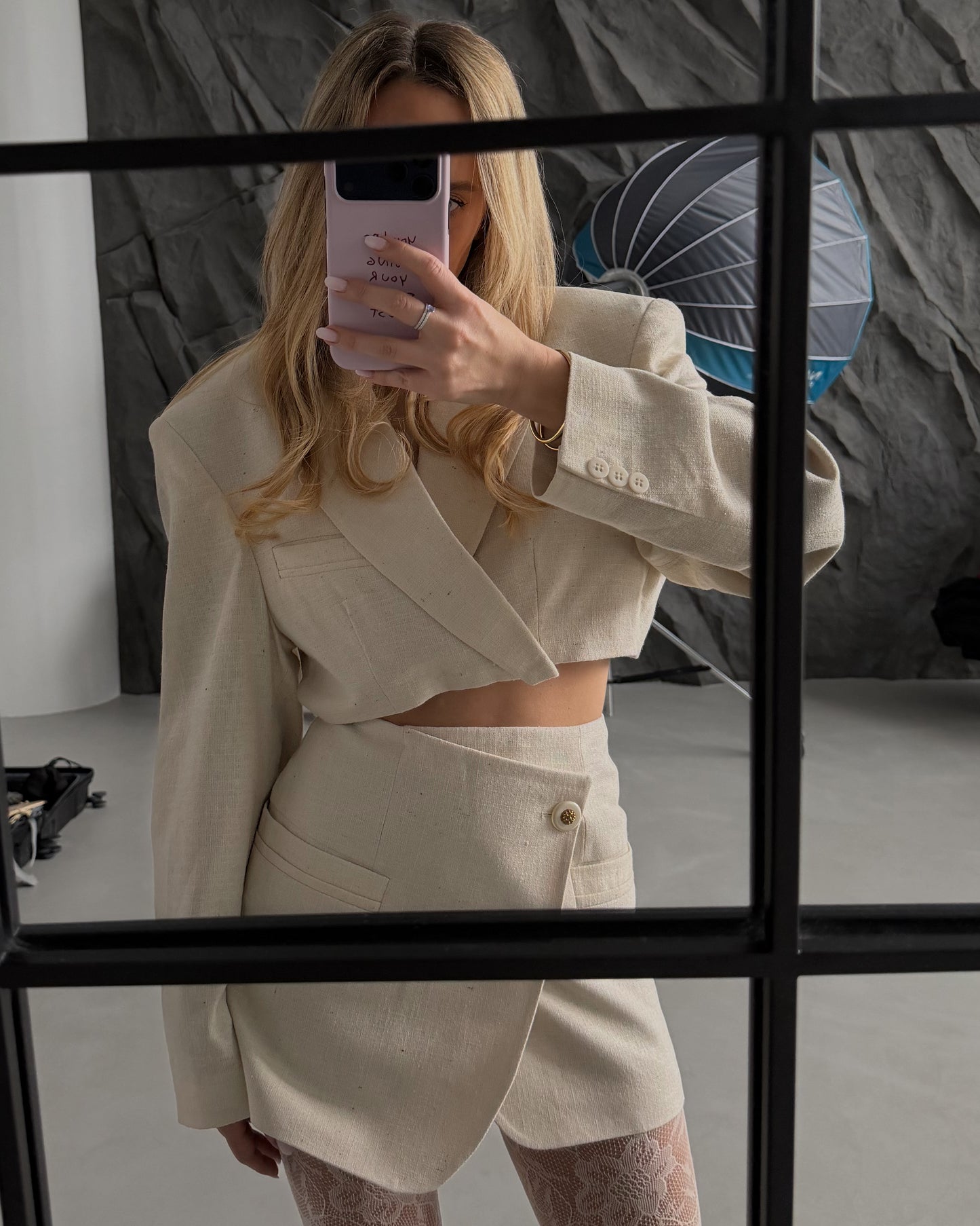 MILKY WHITE LINEN SET - XS